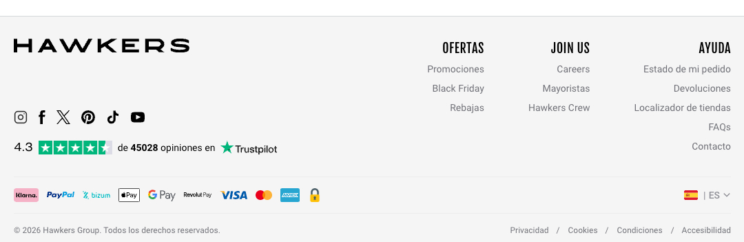 Estructura del footer